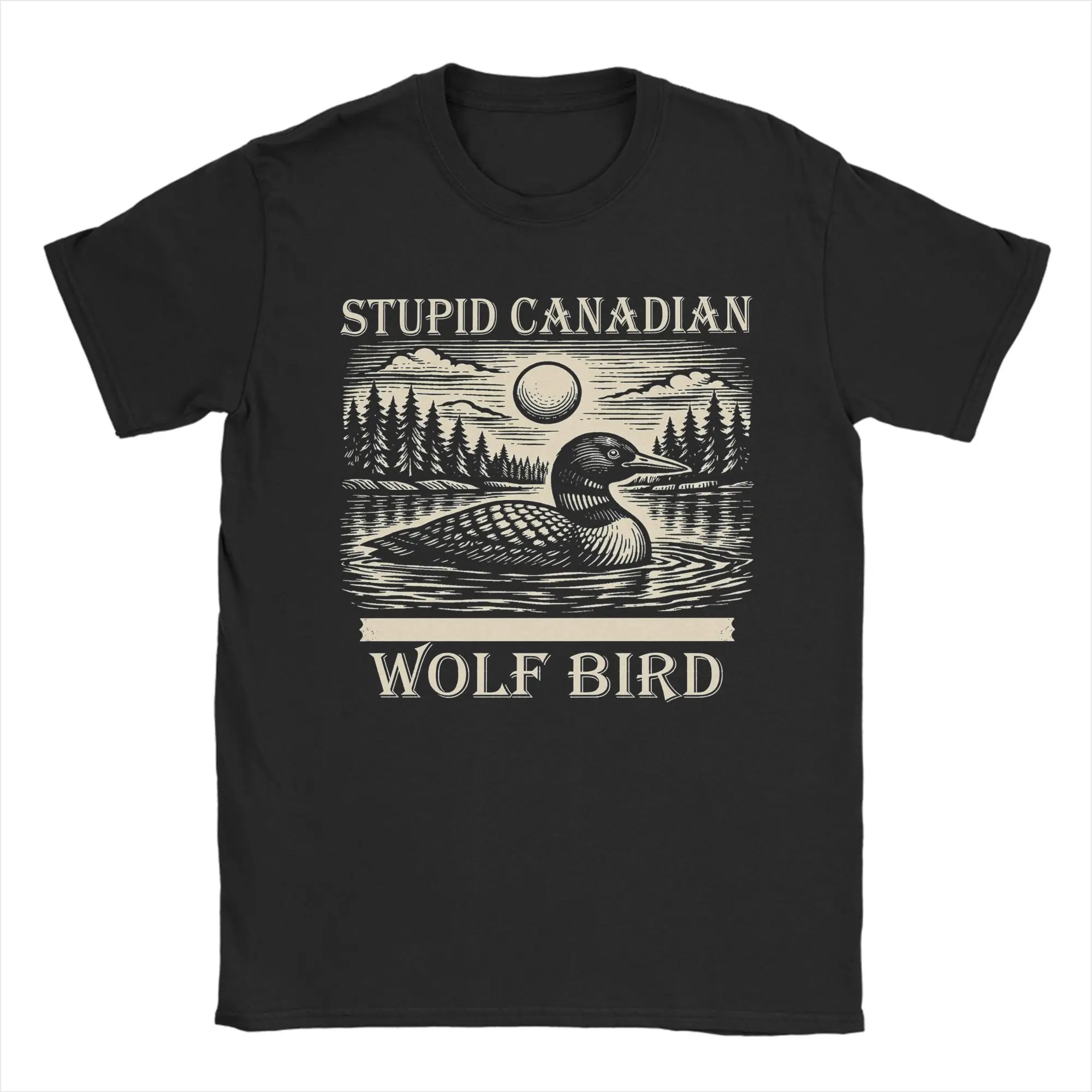 Summer Clothing Ideas - Мужские футболки Stupid Canadian Wolf Bird