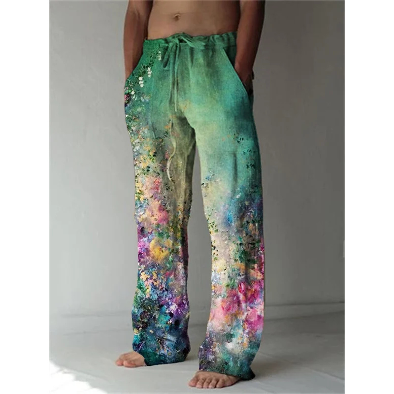 Summer Clothing Images - Модные мужские брюки с цифровым изображением,