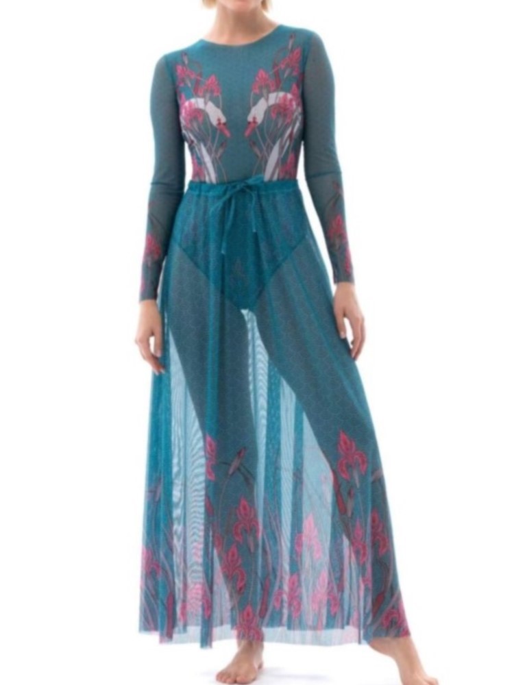 Swim Cover Up Mesh - Сетчатое бикини в стиле ретро с