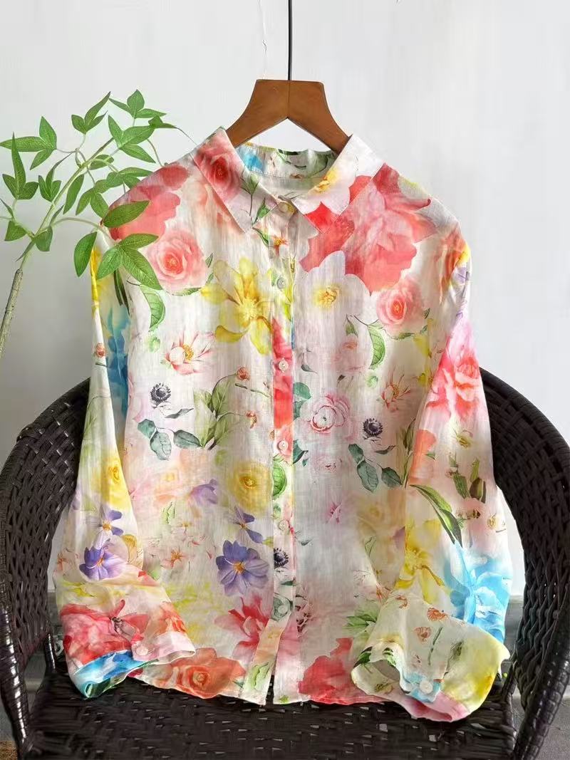 Summer Clothing In Japan - Винтажная одежда 2026: 100% льняные рубашки