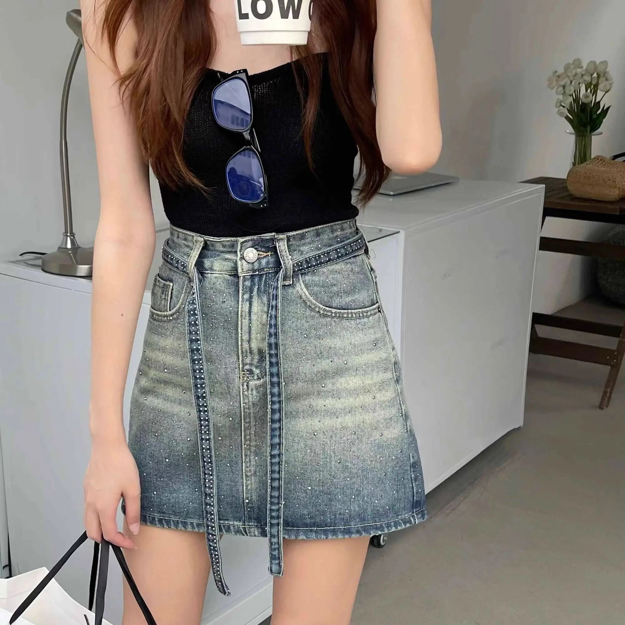 Summer Clothing Trends 2025 Women'S - Джинсовые юбки для женщин, градиентная женская