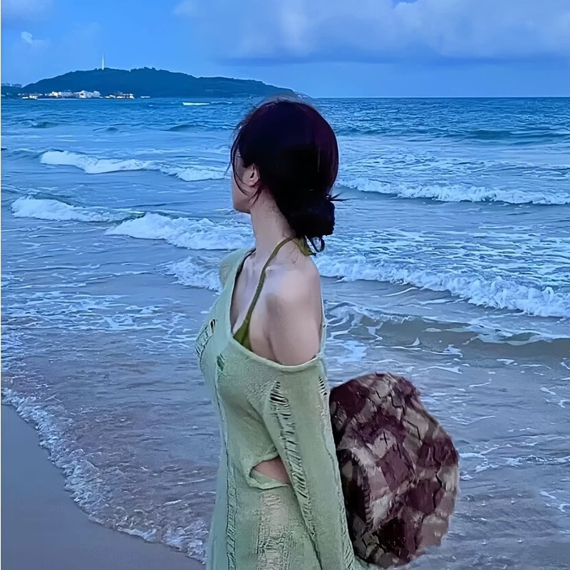 Swim Cover Up Mesh - Сексуальный комплект бикини из двух частей