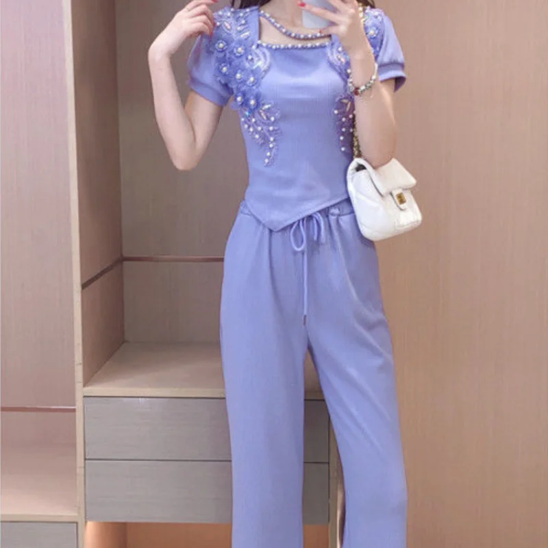 Summer Clothing Trends 2025 Women'S - Широкие женские брюки, фиолетовые женские брюки,