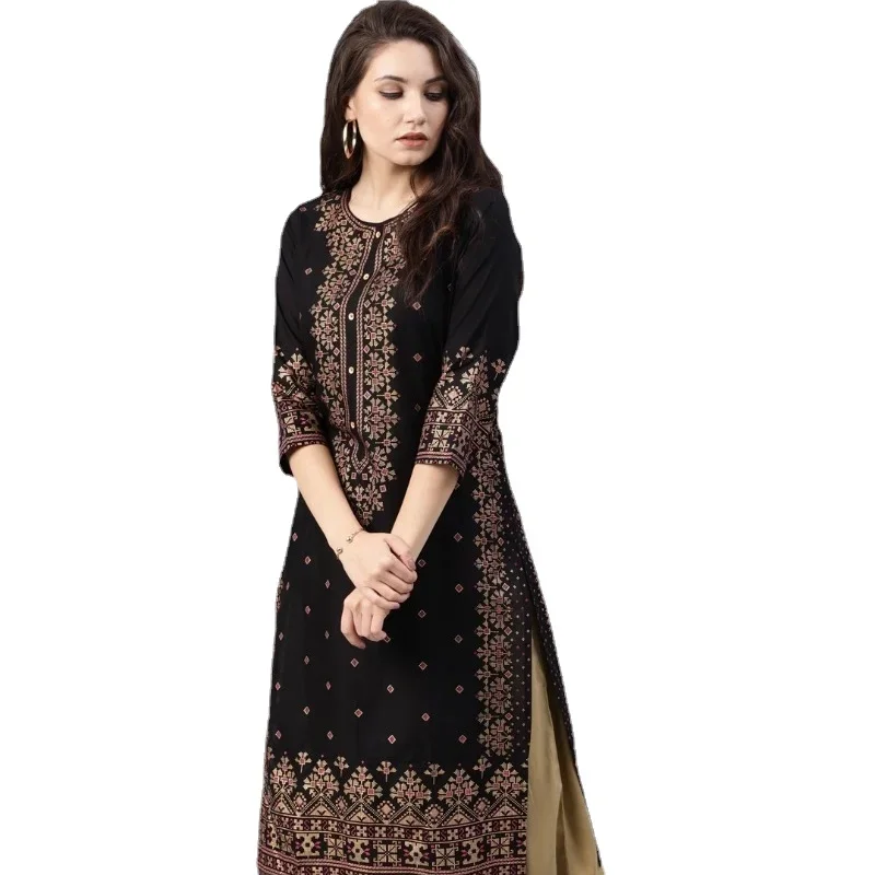 Summer Clothing India - Индийское платье Kurtas для женщин, весна-лето,