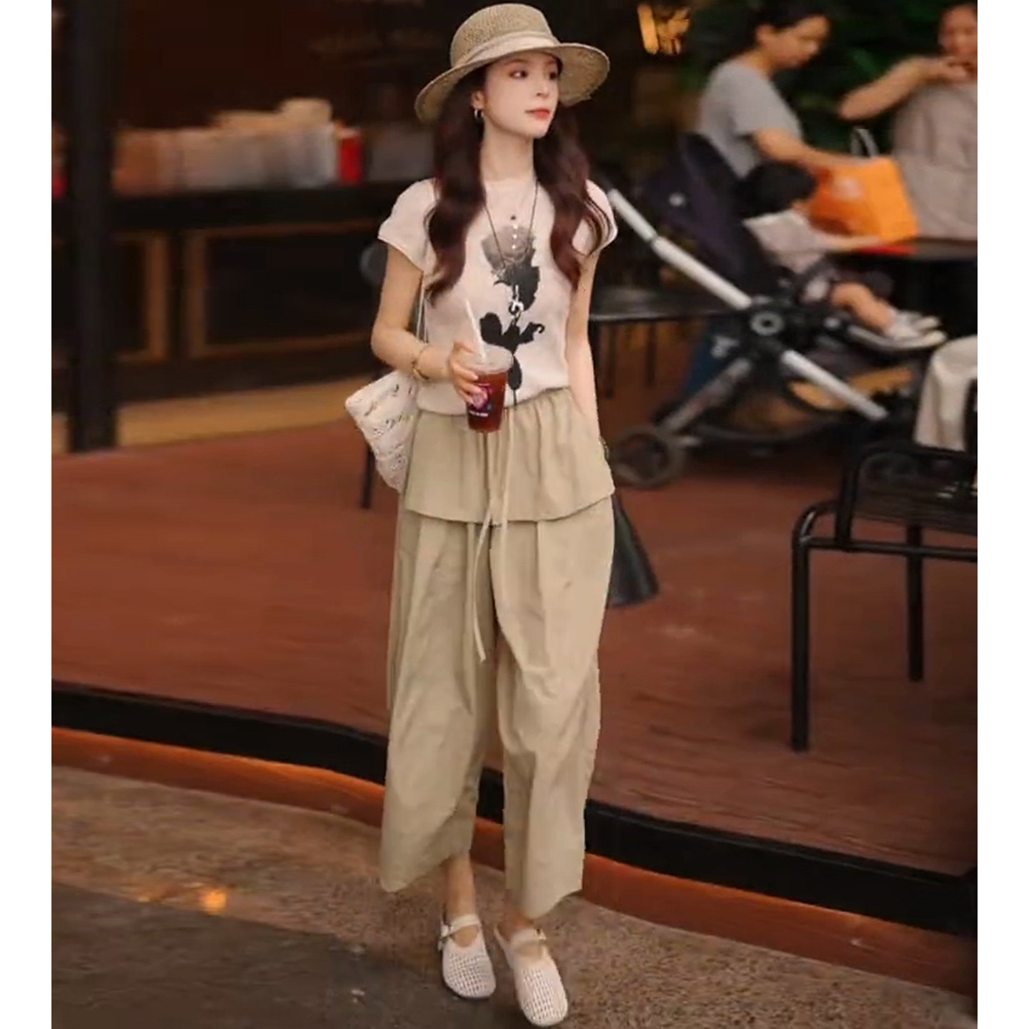 Summer Rose Clothing - Летний комплект из двух предметов: вязаный