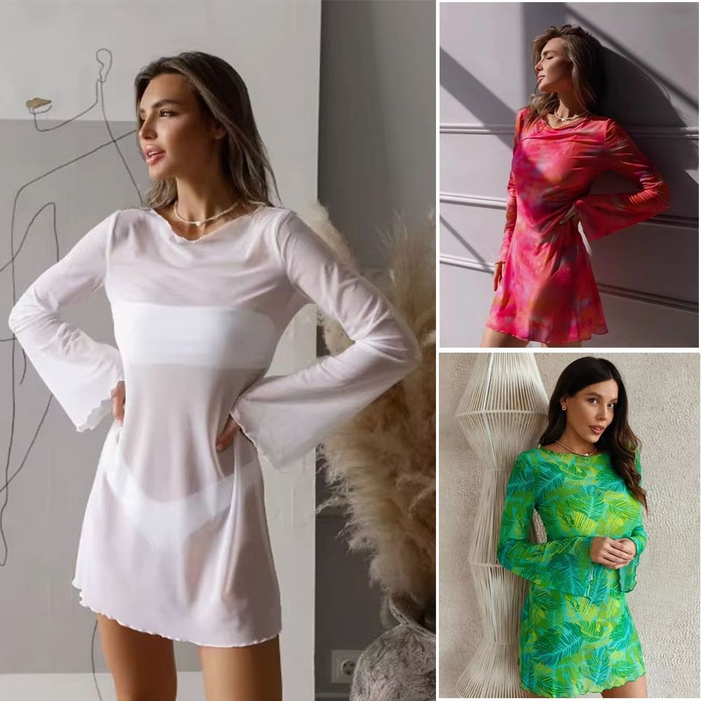 Летнее пляжное платье-накидка  – обзор и цена Swim Cover Up Mesh