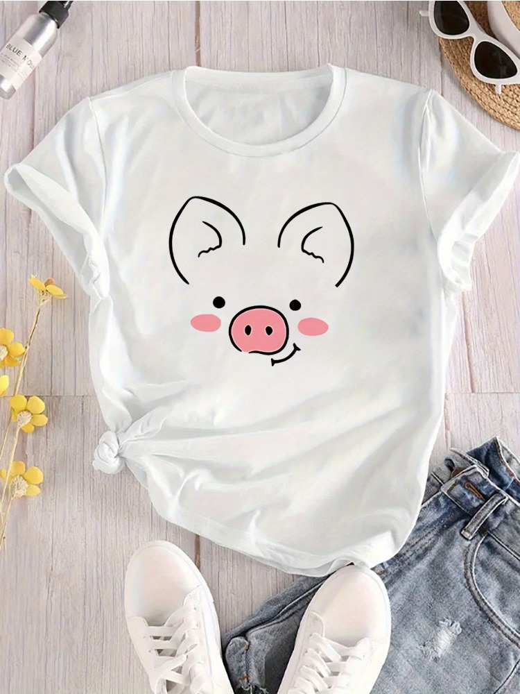 Женская футболка с милым изобр – обзор и цена Summer Clothing Images