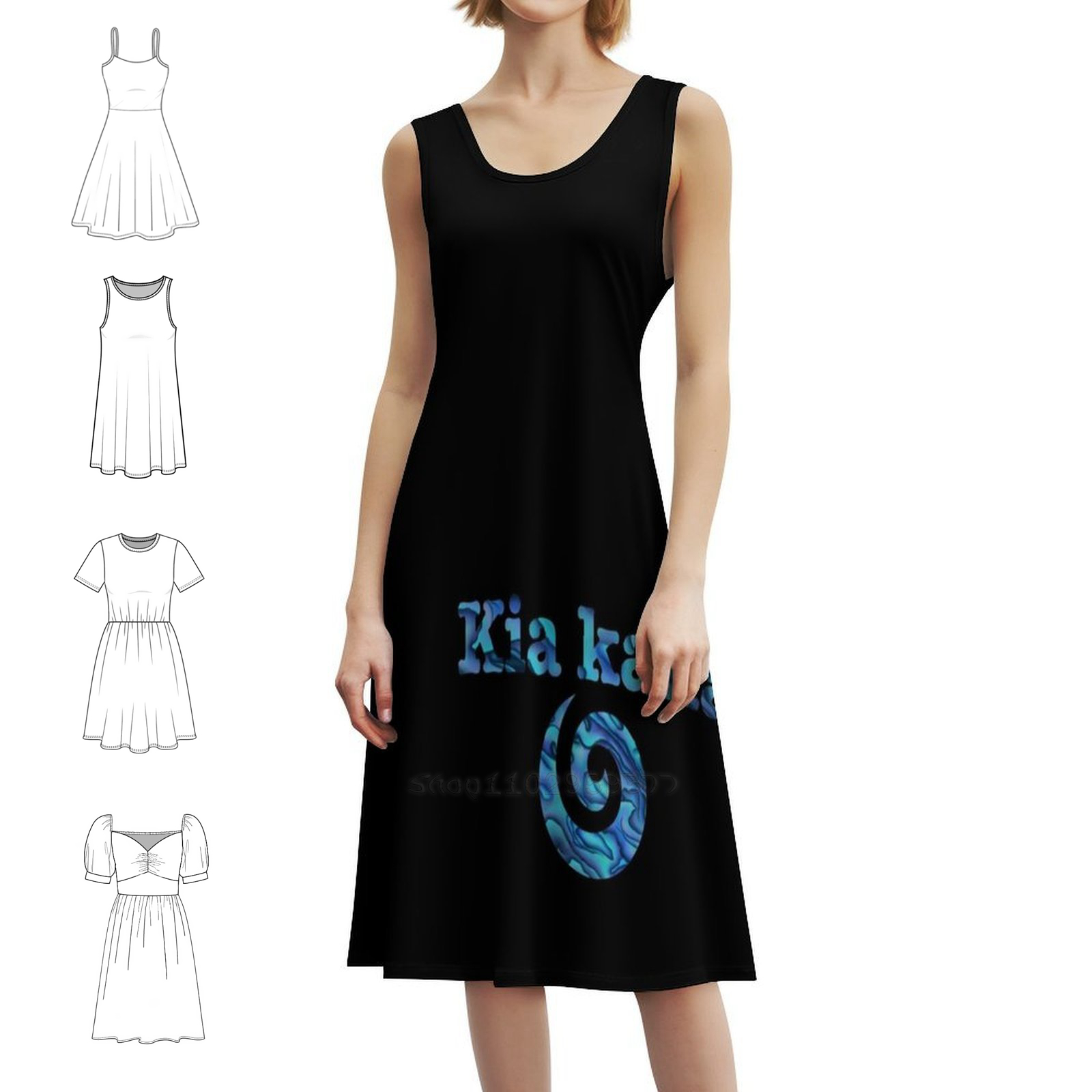 Kaha Koru Милое платье с вырез – обзор и цена Summer Clothing Nz
