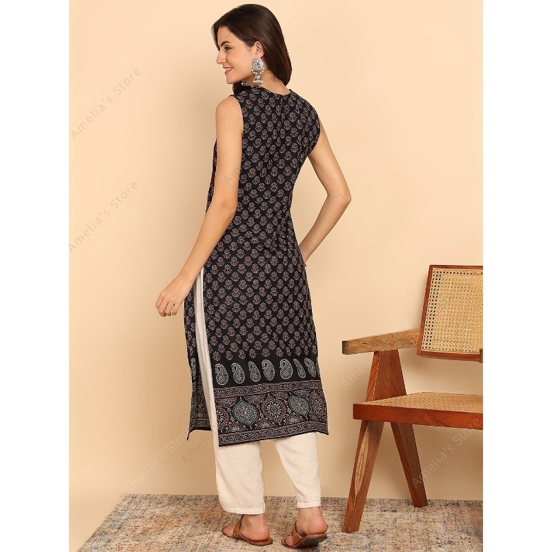 Женская черно-зеленая хлопкова – обзор и цена Summer Clothing India