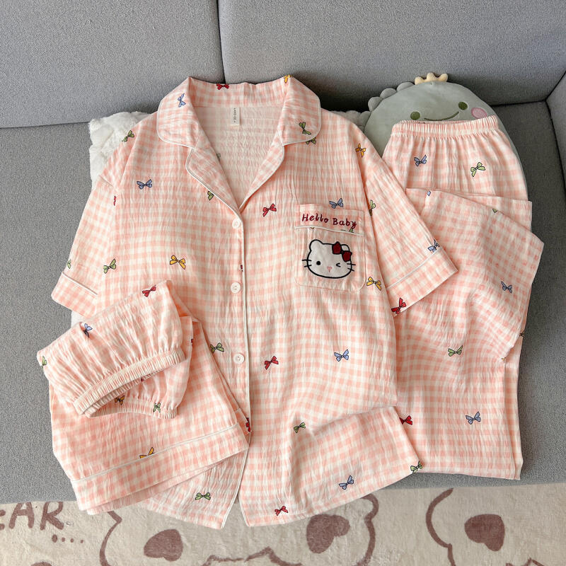 Женская пижама Hello Kitty, ко – обзор и цена Summer Clothes
