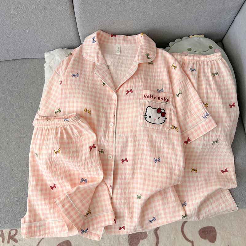 Женская пижама Hello Kitty, ко – обзор и цена Summer Clothes