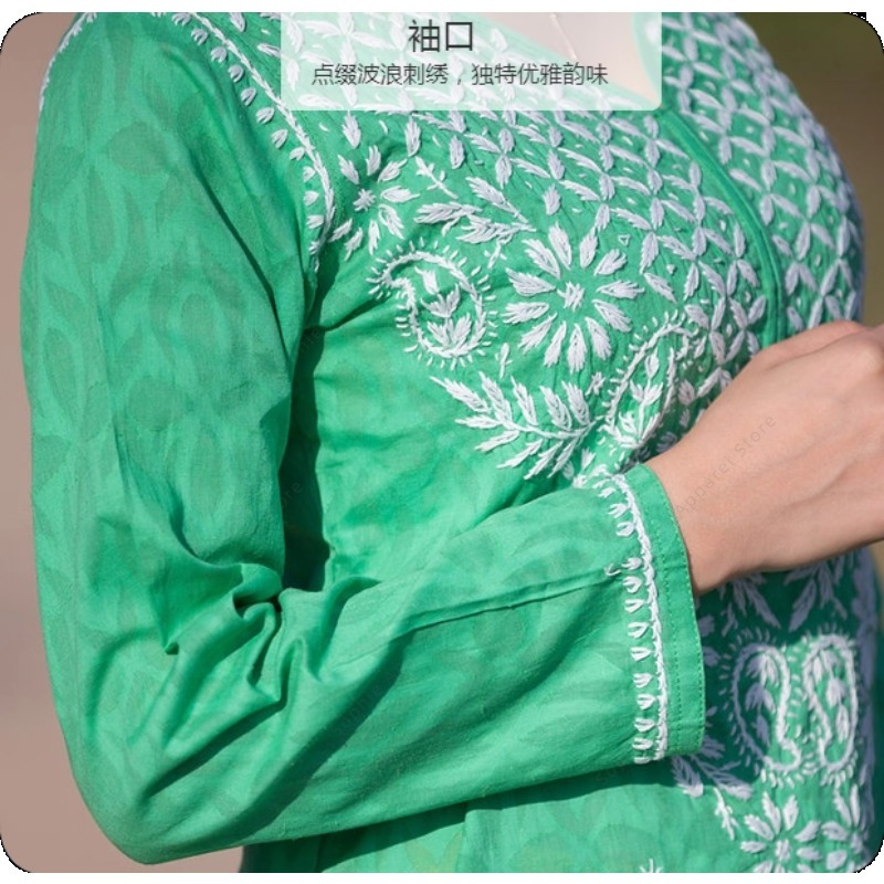 Женская туника Kurti с вышивко – обзор и цена Summer Clothing India