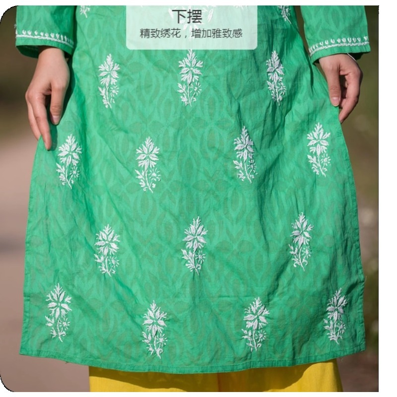 Женская туника Kurti с вышивко – обзор и цена Summer Clothing India